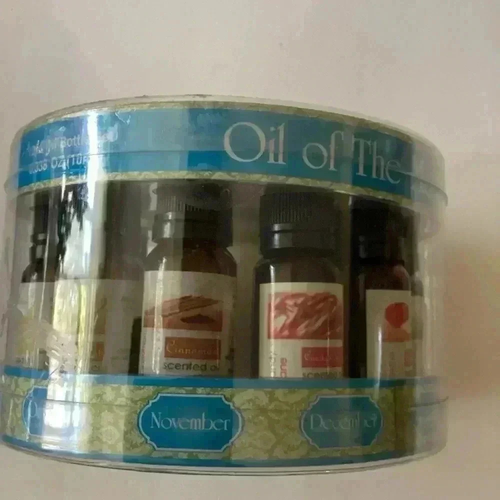 brand new Oil of the Month Diffuser Gift Set 12 Pc Oil Bottle set 0.338 OZ